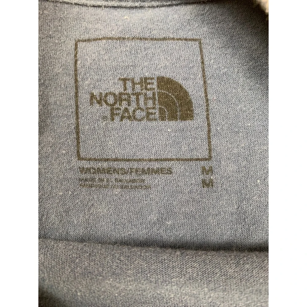 The North Face T-Shirt Womens M Blue Never Stop Exploring Graphic Crew Neck - Picture 3 of 7